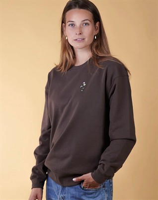 Untamed Flora Sweatshirt - Brown